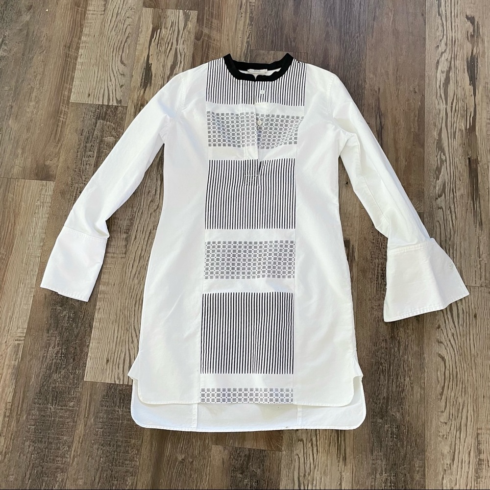 Edun Grid Print Tunic Xs - image 2